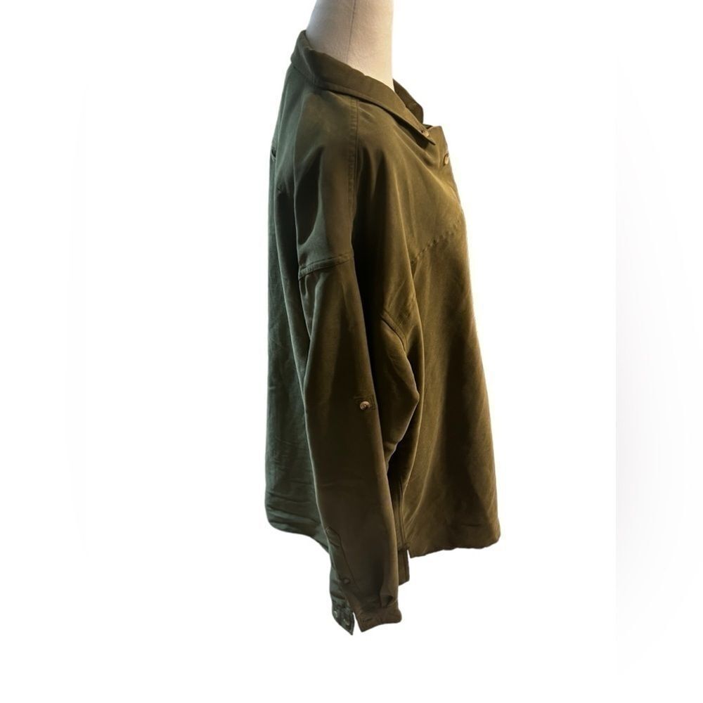North face men green long sleeve button down shirt xl extra large - Picture 5 of 9